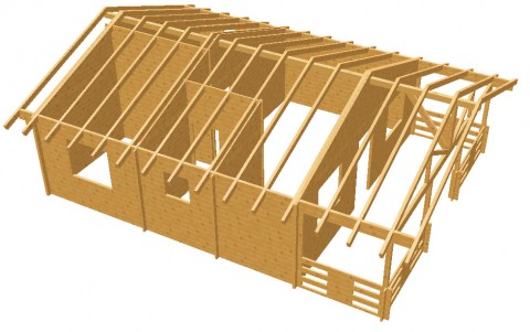 Casetta in legno 7x9 mt.