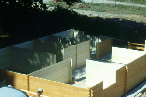 Casa in legno di abete 7x11 mt.