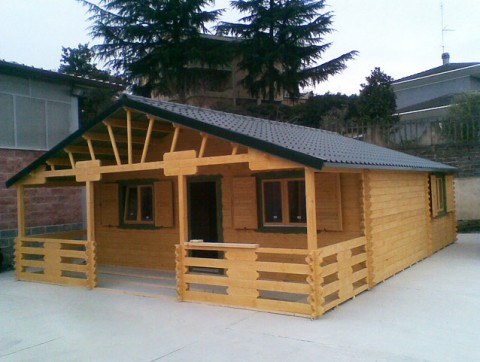 Casa in legno di abete 7x9 mt.